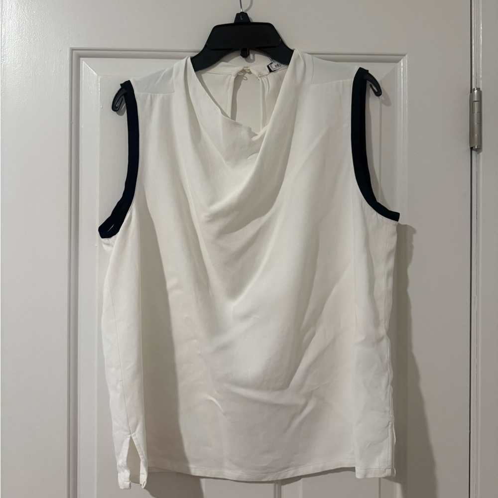 Reiss White Sleeveless Top